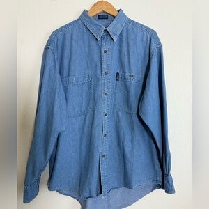 vintage Chaps Ralph Lauren long-sleeved button-down denim shirt